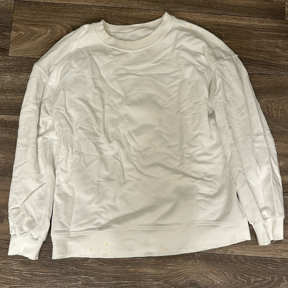 White Lululemon crewneck